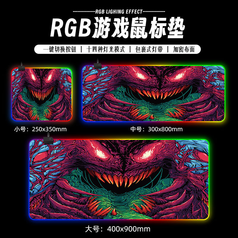 Alfombrilla de Ratón RGB – Mouse Pad Gamer con Memoria de Apagado