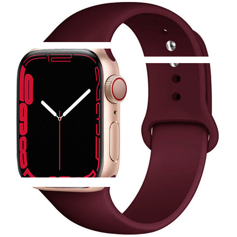 Suitable for iwatch89ultra single-color Apple silicone watch strap and iwatch solid-color silicone screw-down watch strap Application Scenario