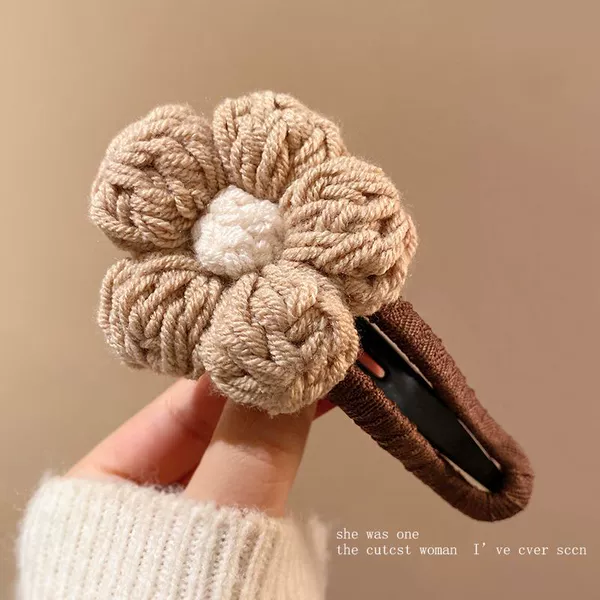 Khaki, flowered, Chanel style