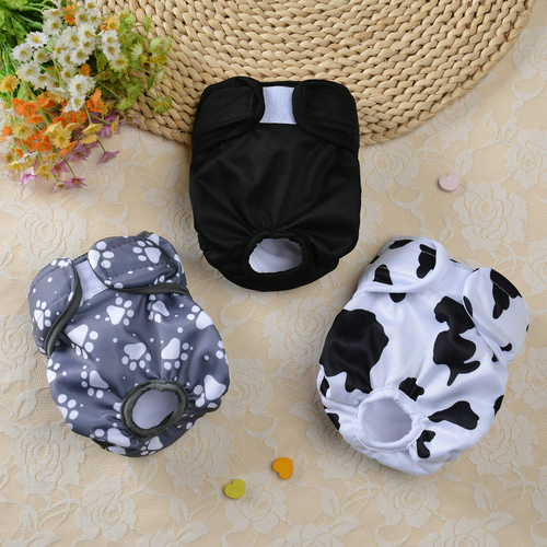  upgraded black and white menstrual pants for bitches, menstrual safety pants, sanitary diapers, pet anti-harassment estrus underwear