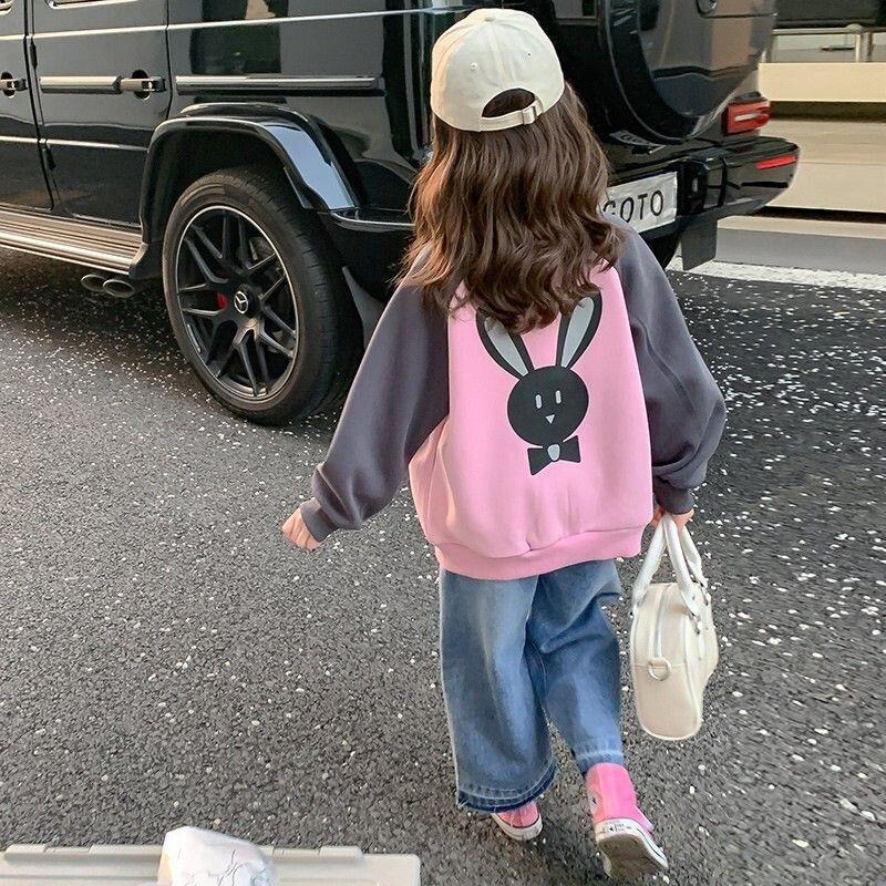 女童时尚外套春秋2025新款韩版洋气儿童秋装棒球服夹克小女孩上衣|undefined