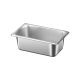 Jiangyi 304 Stainless Steel Portion Basin Thickened Dining Basin with Lid Commercial Canteen Milk Tea Shop Rectangular Stainless Steel Basin