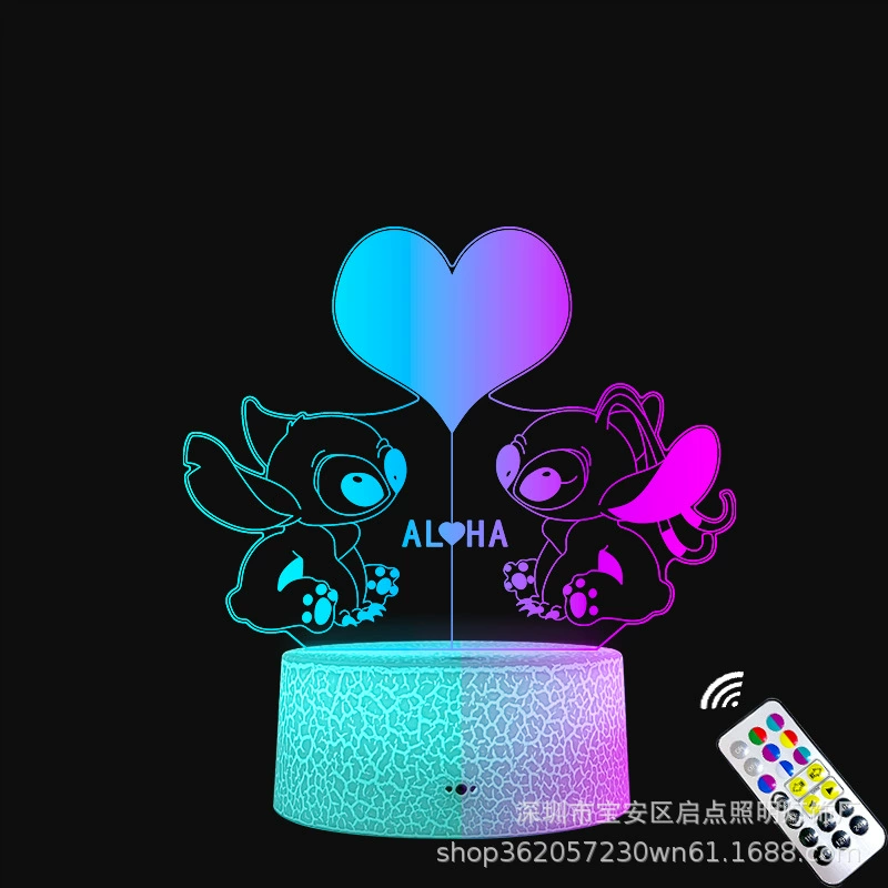 Nuby креативная LED настольная лампа, 3D