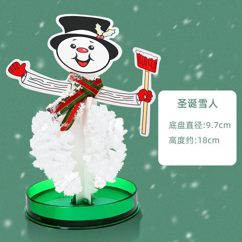 árbol de Navidad mágico árbol de papel floreciente crecimiento mágico árbol de cristal para niños DIY juguetes experimentales científicos