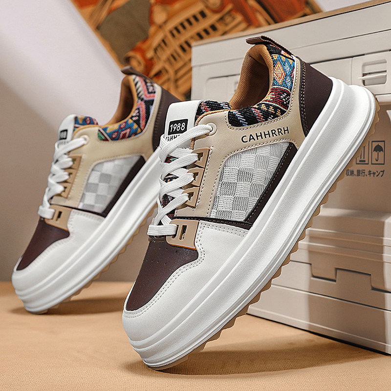 2025 nuevos modelos de verano para hombres ligeros, transpirables, modelos finos, tendencia, moda versátil, zapatillas de deporte casuales simples para hombres