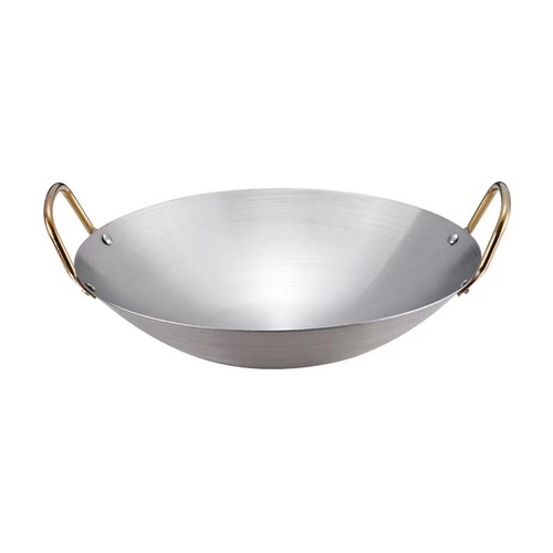 Cross-border 304 thickened Korean wok commercial seafood griddle restaurant bar tripod pot commercial double-ear griddle