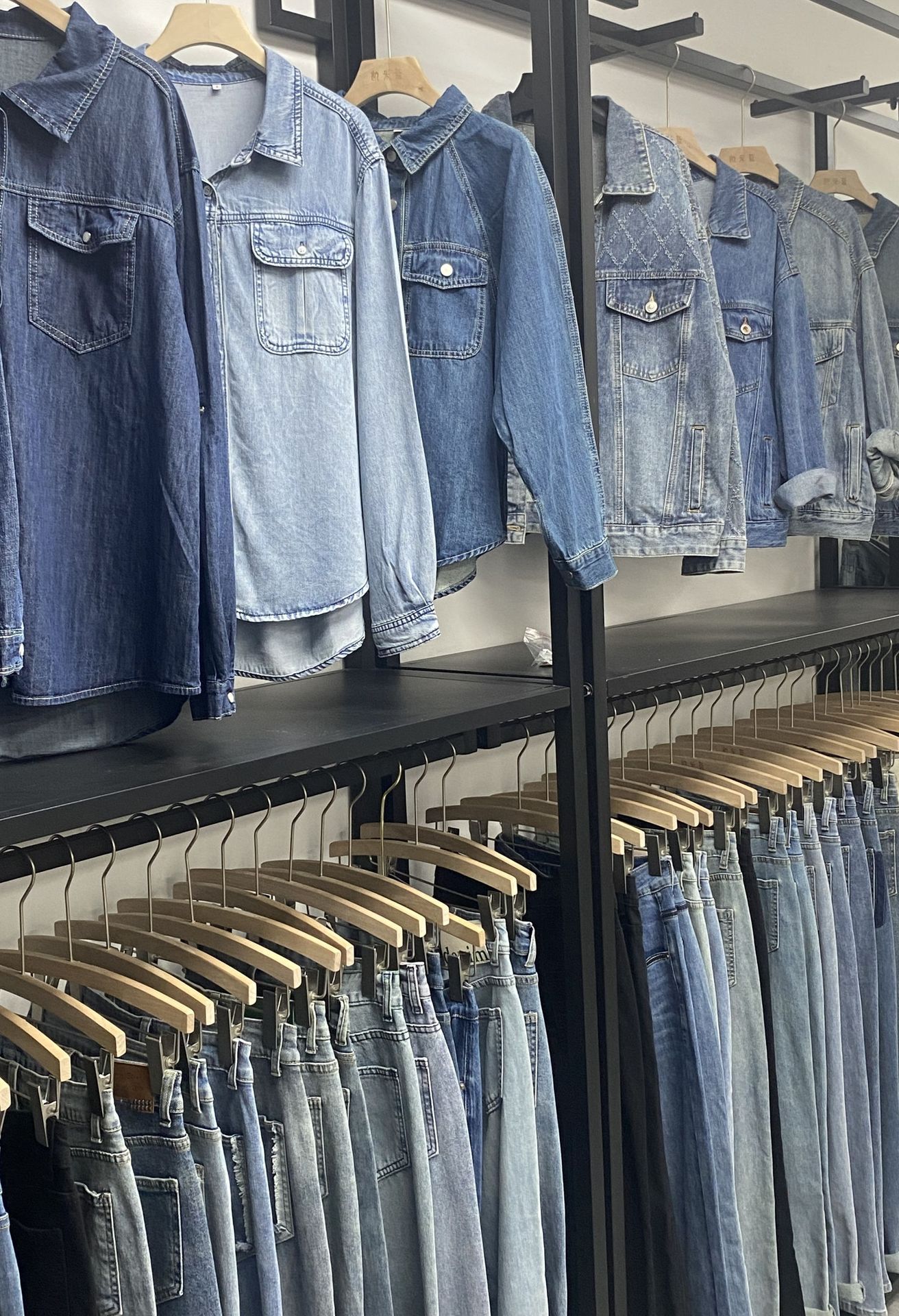 케미 블루 여성 데님 맞춤형 공장 고급 청바지 인쇄 OEM 가공 샘플 공장 사용자 정의