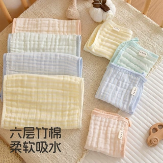 儿童小毛巾竹棉纱布洗脸新生儿超柔软吸水婴儿宝宝纱布手帕洗澡巾