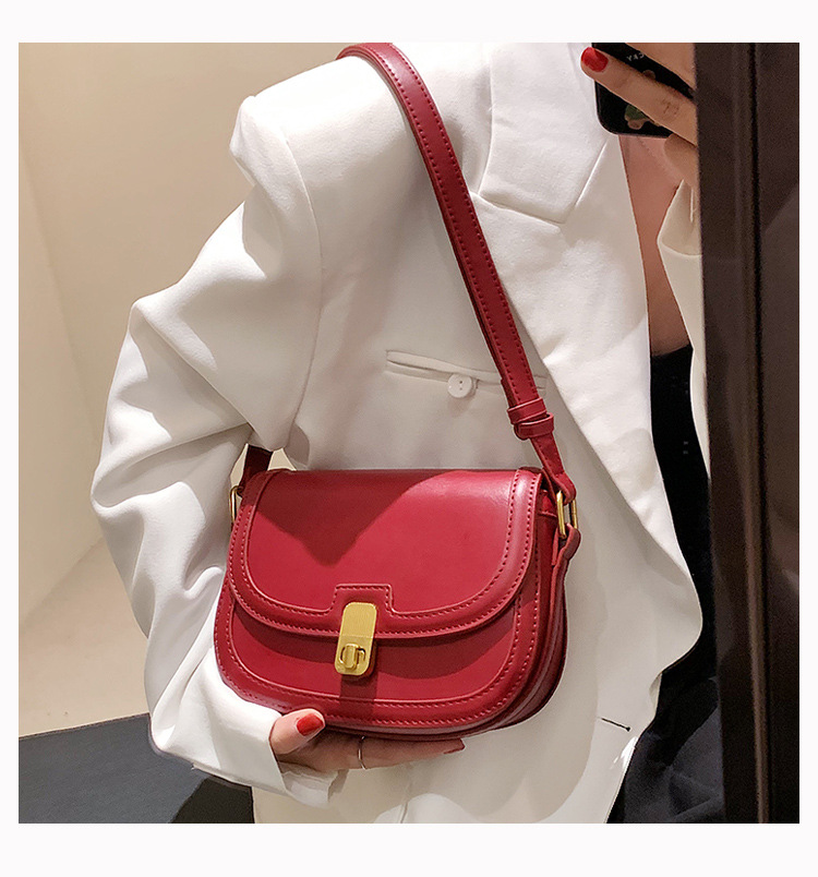 Vintage Small Square Shoulder Bag For Women Versatile Crossbody_voghion.com