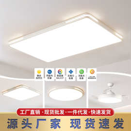全光谱现代简约客厅吸顶灯卧室led护眼灯全屋套餐中山灯具厂直销
