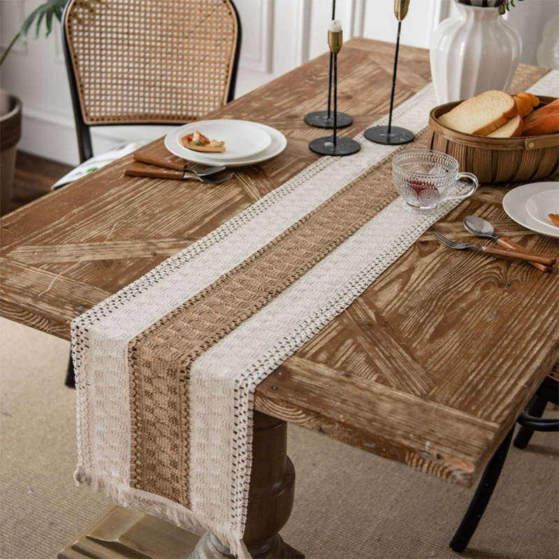 Woven rectangular decorations, wholesale, cotton and linen, American style, french style