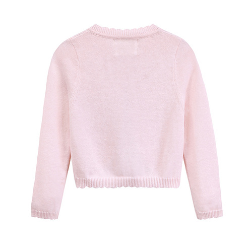 Korean Sparkling One-Pin Collar Scarf for Children - Summer Thin Version, Stylish Baby Girl Knit Sweater Jacket