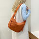 Wholesale Crossbody Bag French Solid Color Shoulder Strap Fashionable All-match College Students Mobile Phone Bag Waist Bag Shoulder Crossbody Bag Cross-border
