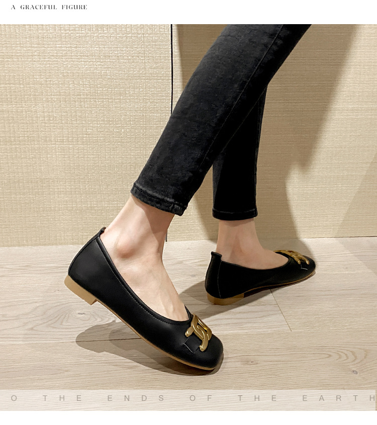 Comfortable Women's Leather Grandma Shoes Flat Casual Shoes_voghion.com
