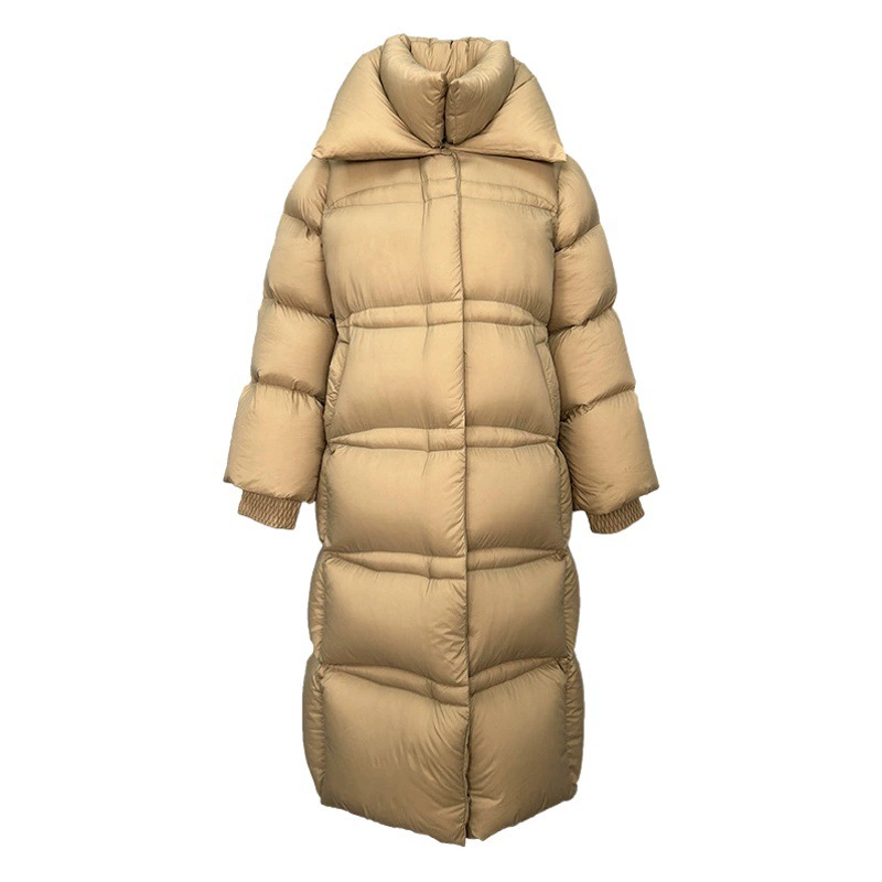 От Ya 400 г супер толстый 95 белый утиный пух 2023 зимняя утолщенная куртка Женская длинная холодная-40 градусов