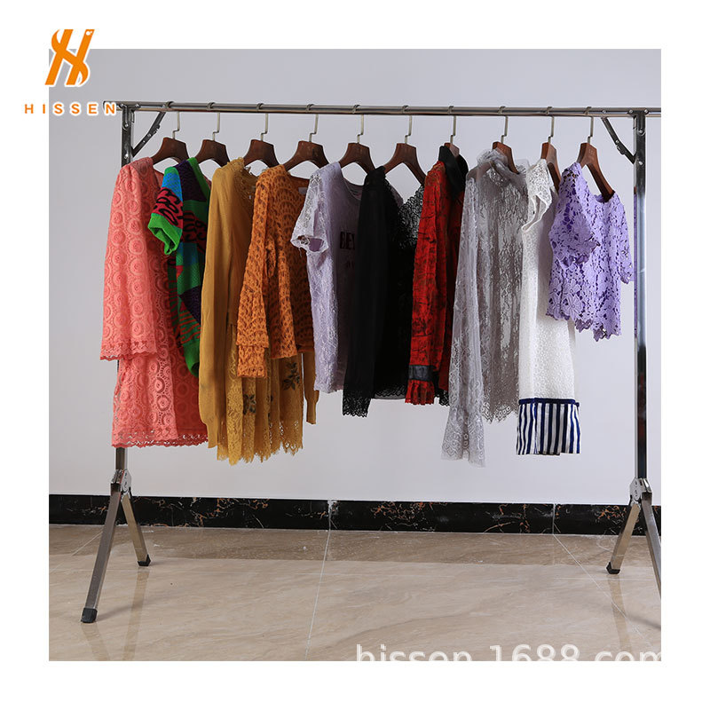 批发二手女装出口东南亚网格短袖mixed secondhand shirts整柜