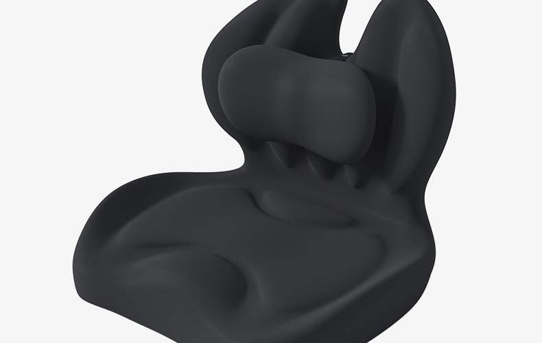 Cross-border New Memory Foam Cushion Ass Cushion Chair Cushion Waist Integrated Waist Protection Backrest Cushion Sedentary
