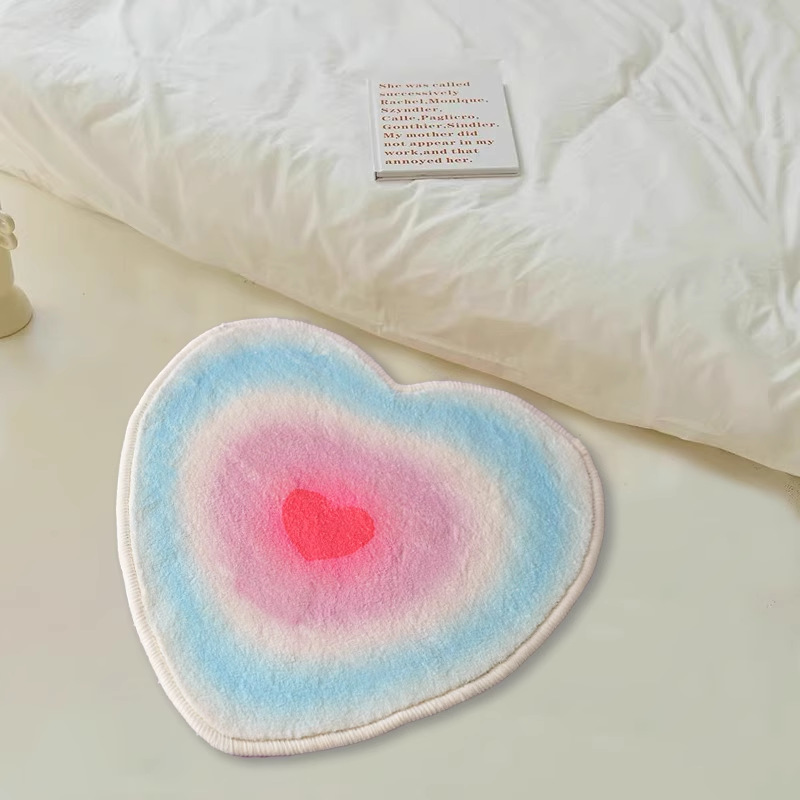 臥室床邊毯可坐地墊坐墊格腳墊子陽台少女房間防滑墊家用客廳地毯