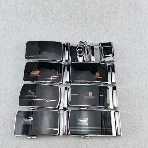 Men's fashion belt buckle belt buckle casual trouser belt versatile men's automatic pin buckle eyelet alloy belt buckle