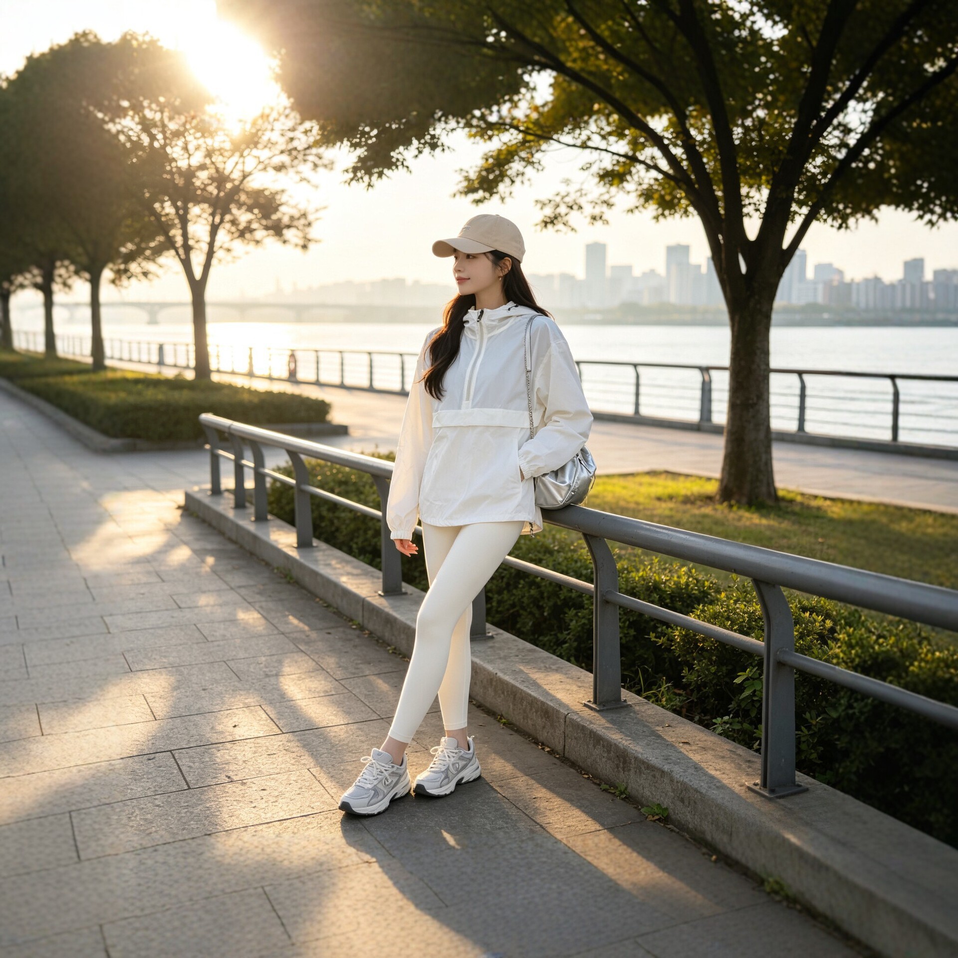 Korean-style hooded sweatshirt jacket for women, suitable for spring and autumn, thin and loose-fitting, casual, sun-protective, versatile top, trendy