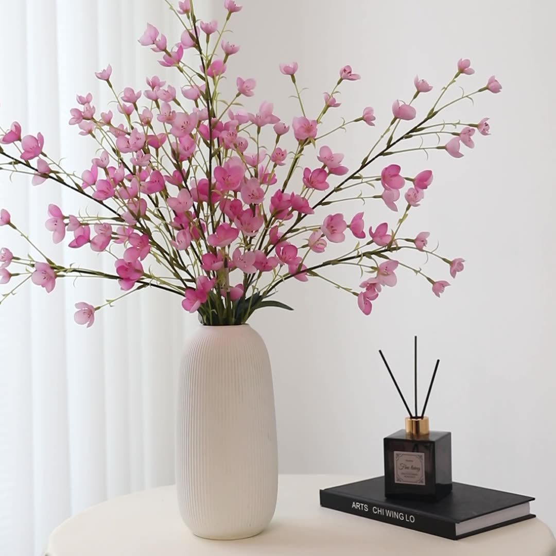 Orquídeas de campana de flores simuladas sala de estar lujosa de alta gama decoración floral