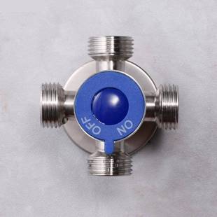 Yingying 304 stainless steel three-way angle valve one-two lengthened multifunctional four-way four-way four-point one-in double two three four-out Yingque
