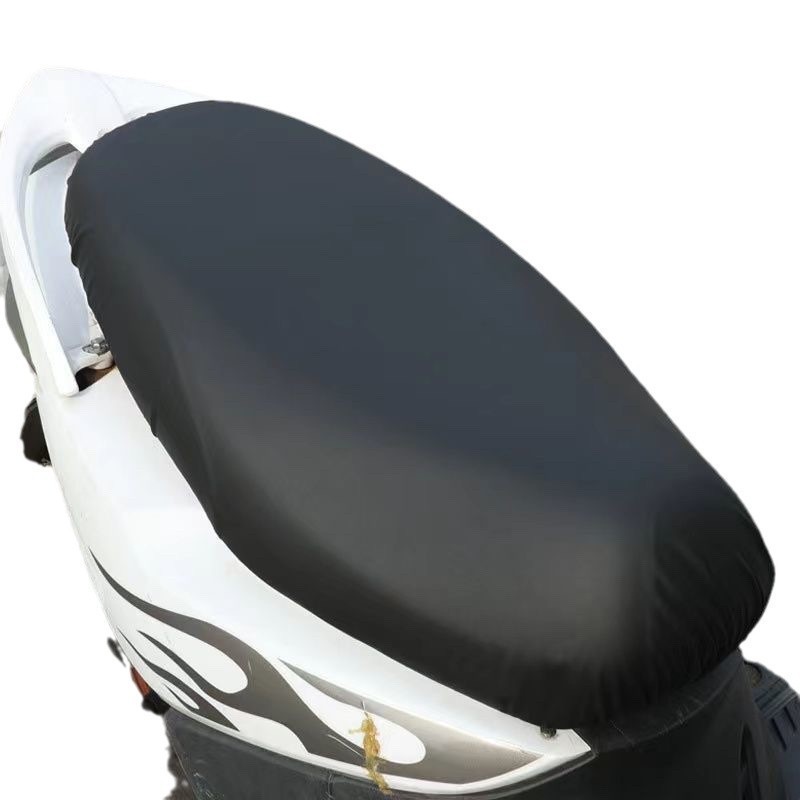 四季通用電動バイクシートカバー、日よけ、雨よけ、バッテリースクーター用弾性レザーシートカバー、サドル|undefined