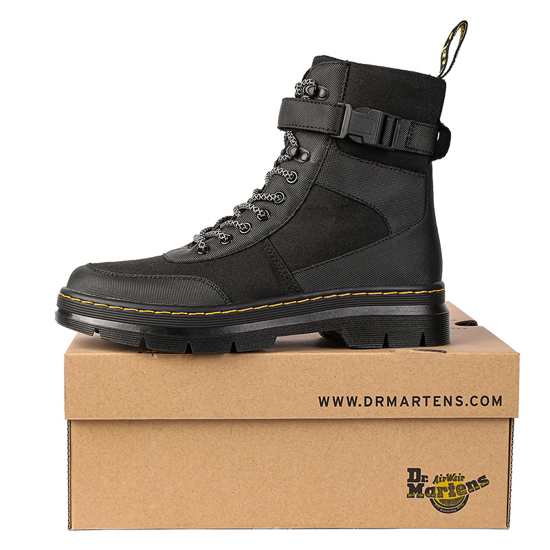 아마존 8홀 마틴 부츠 남성용 Dr 대형 사이즈 작업화 남성용 하이탑 군화 겨울 신발 두꺼운 굽 두꺼운 밑창