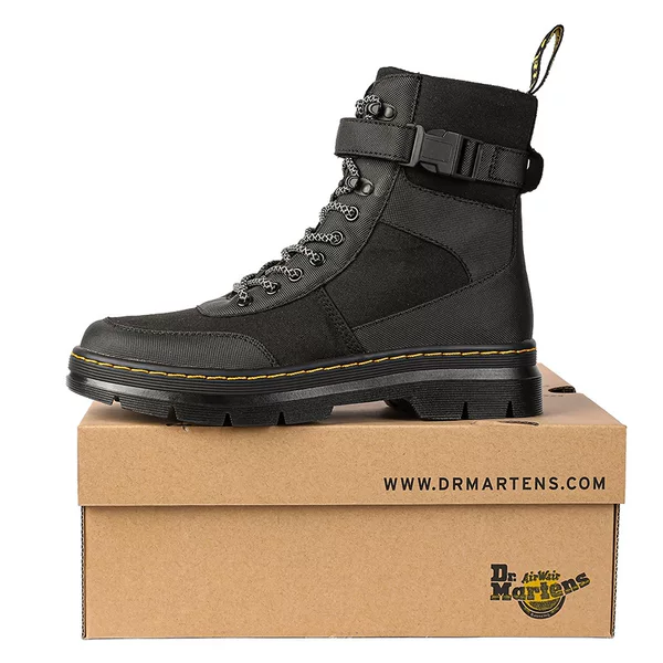 Amazon 8-Hole Martin Boots for Men, Large Size Work Shoes, High-Top Military Boots, Winter Shoes with Thick Soles and High Heels