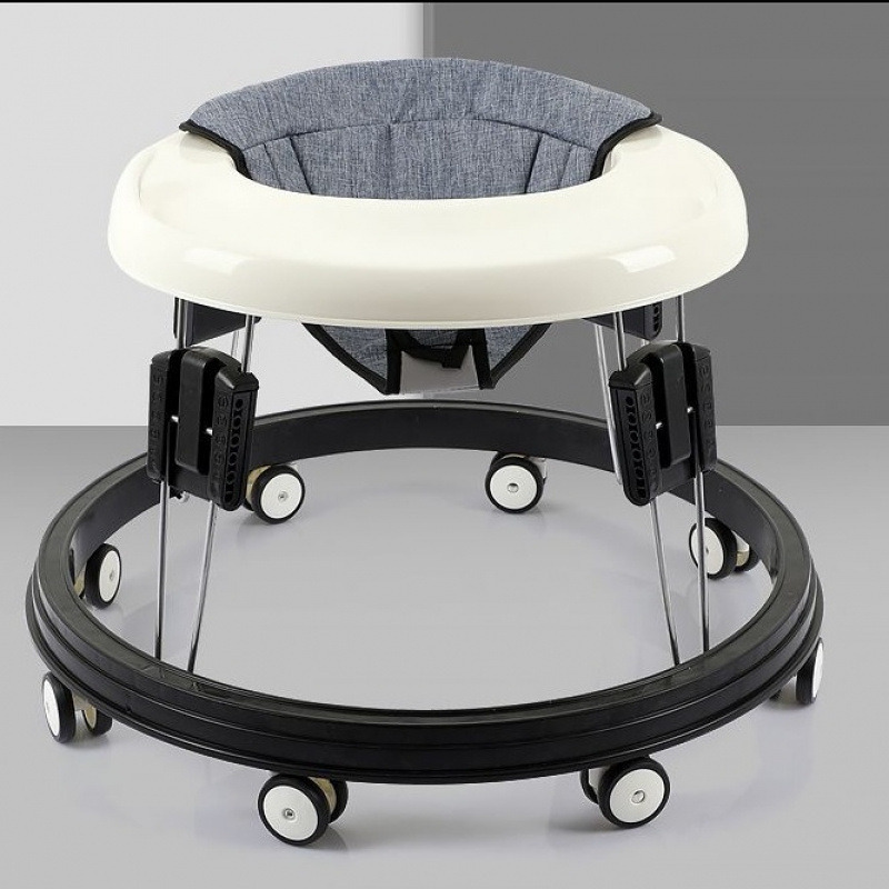 린넨 그레이 + 발 패드/원클릭 폴딩/저소음 범용 휠 - 9단계 [프레임 5단계 + 시트 쿠션 4단계 조절] 최대 45cm