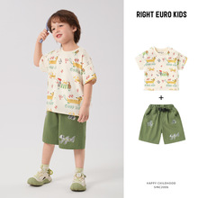 男童夏装套装短袖T恤短裤子儿童装宝宝衣服男孩上衣半袖夏季薄款
