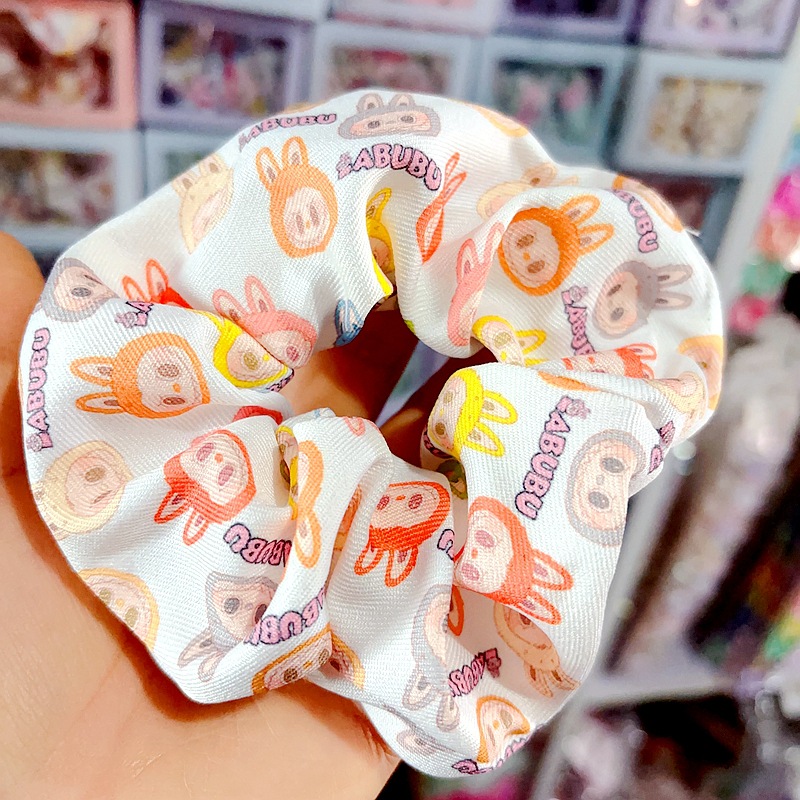 Dibujos animados de lazo para el cabello grueso lindo Rab Bu Stitch accesorios para el cabello de niña bola lazo para el cabello gomas elásticas círculo para el cabello accesorios para el cabello