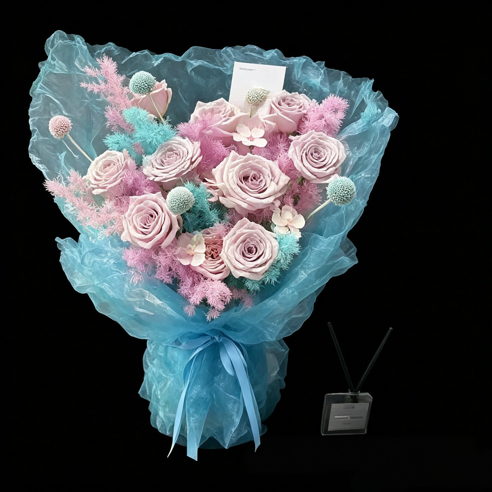 褶皱琉璃纱仙女花束包花网幻彩鲜花包装材料花店手工DIY材料批发