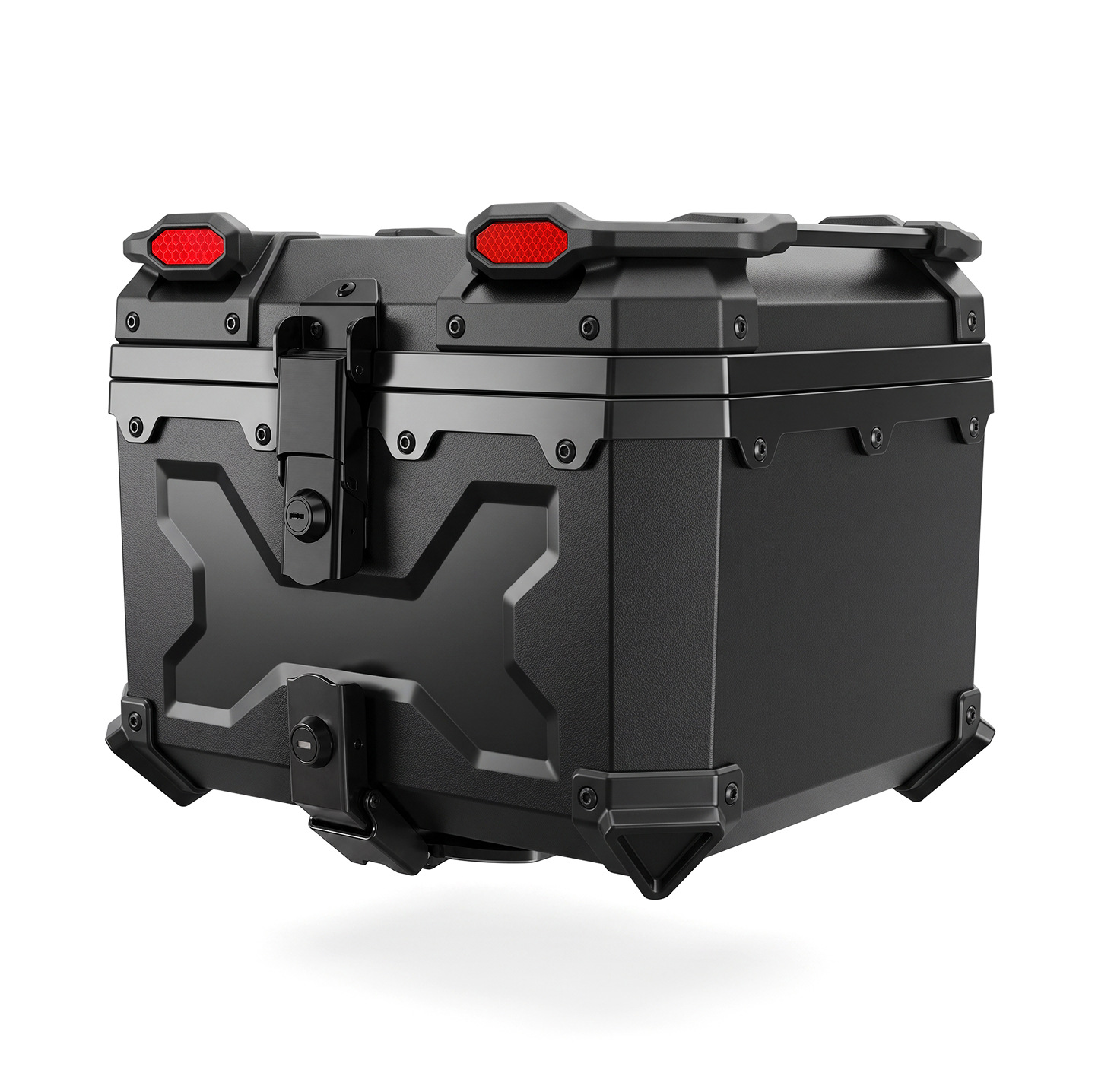 Universal motorcycle rear trunk, quick-release large-capacity non-aluminum alloy tail box for riders' scooters and electric vehicles