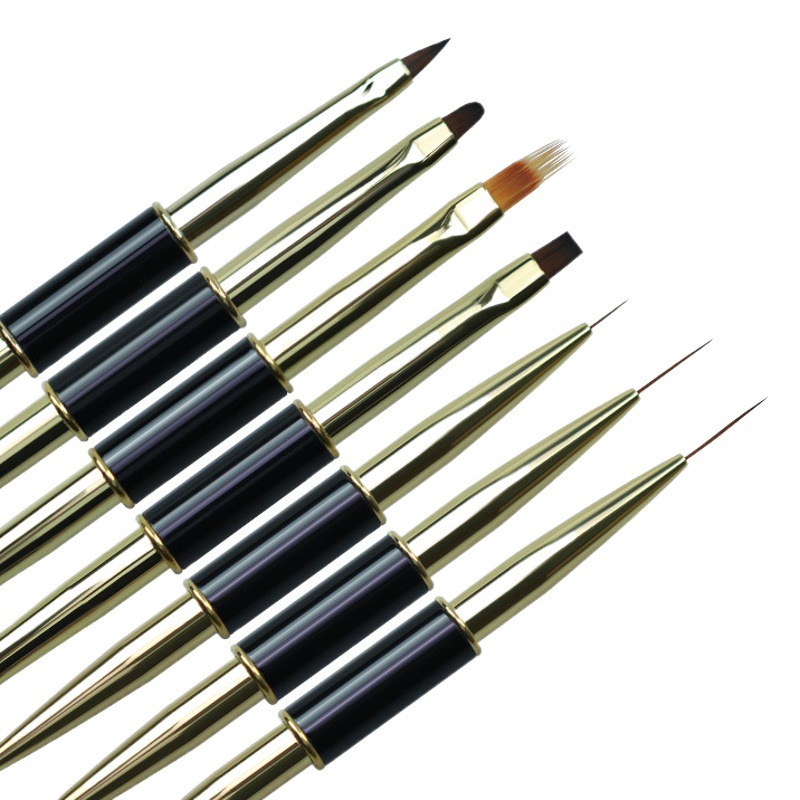 Herramienta de pincel de uñas de fototerapia gel fila pluma tallada cristal trazo flor dibujo línea pintura pluma serrado pluma flor