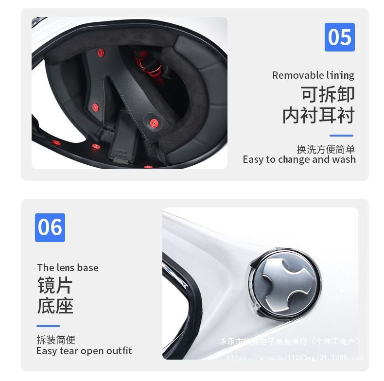 3C Certified Motorcycle Harley Retro Helmet Men and Women Cruise Full Helmet