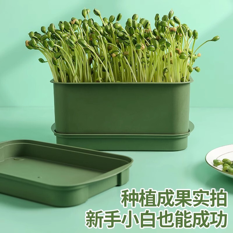 四季折々に新鮮なもやしを食べる、全自動もやし発芽加工品、食品グレードの大型水耕育苗トレイ専用ポット|undefined