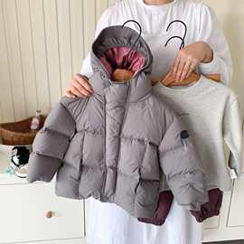 韩国90白鸭绒童装男童高端羽绒服冬季韩系保暖白鸭绒儿童加厚外套