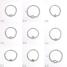 跨境热销心形圆形软蛇骨手链男女简约个性18K金卡扣手链饰品批发