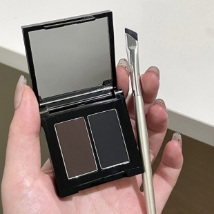 Gellas Two-Color Eyeliner Powder Velvet Mist Eyebrow Powder Natural Color Eyeliner Powder Long-Lasting and Non-Smudged Suitable for Novices