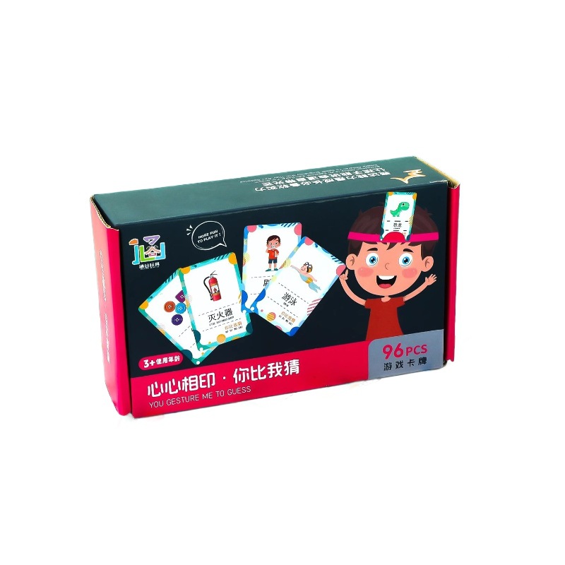 Juegos para padres, juguetes para niños, juegos de mesa para niños, cartas que dibujas, supongo que las cartas en la cabeza.