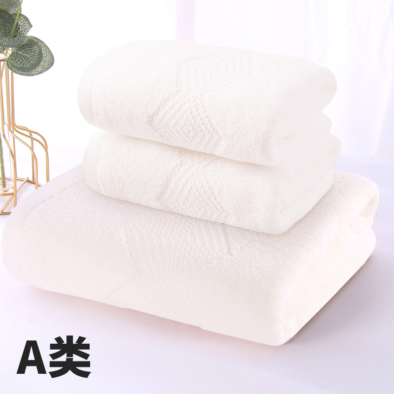 Toallas de baño de algodón puro tipo A toalla de baño grande al por mayor toalla de algodón de dos piezas engrosada suave absorbente hotel bordado para el hogar