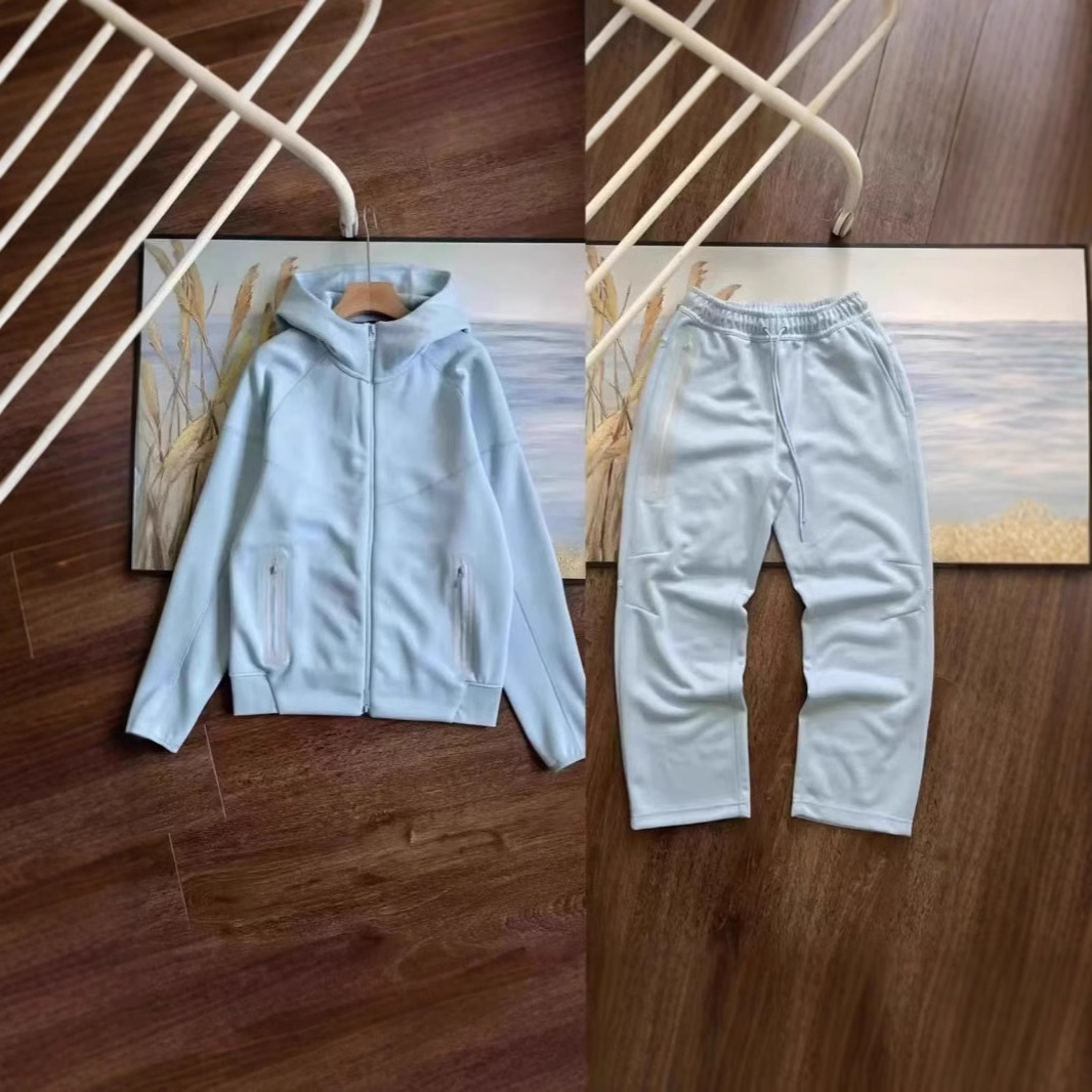 20SS primavera y otoño ciencia y tecnología deportiva casual chaqueta con capuz chaqueta casual pantalones multicolor conjunto 454 - 461