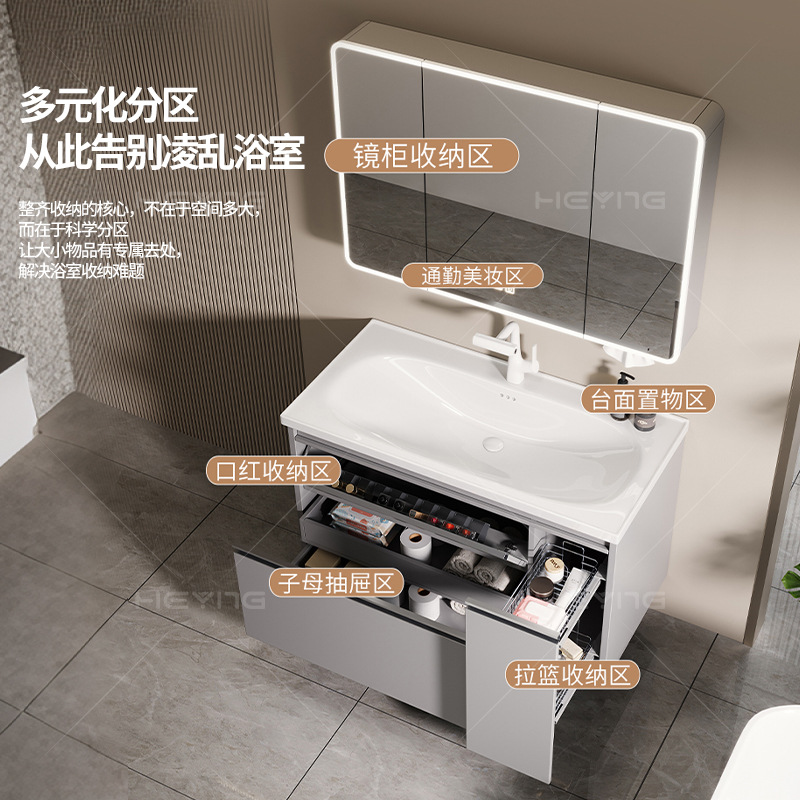 Red Draw Basket almacenamiento gabinete de baño grueso abeja lavabo cerámica en una cuenca cajón madre lavabo piscina image 3