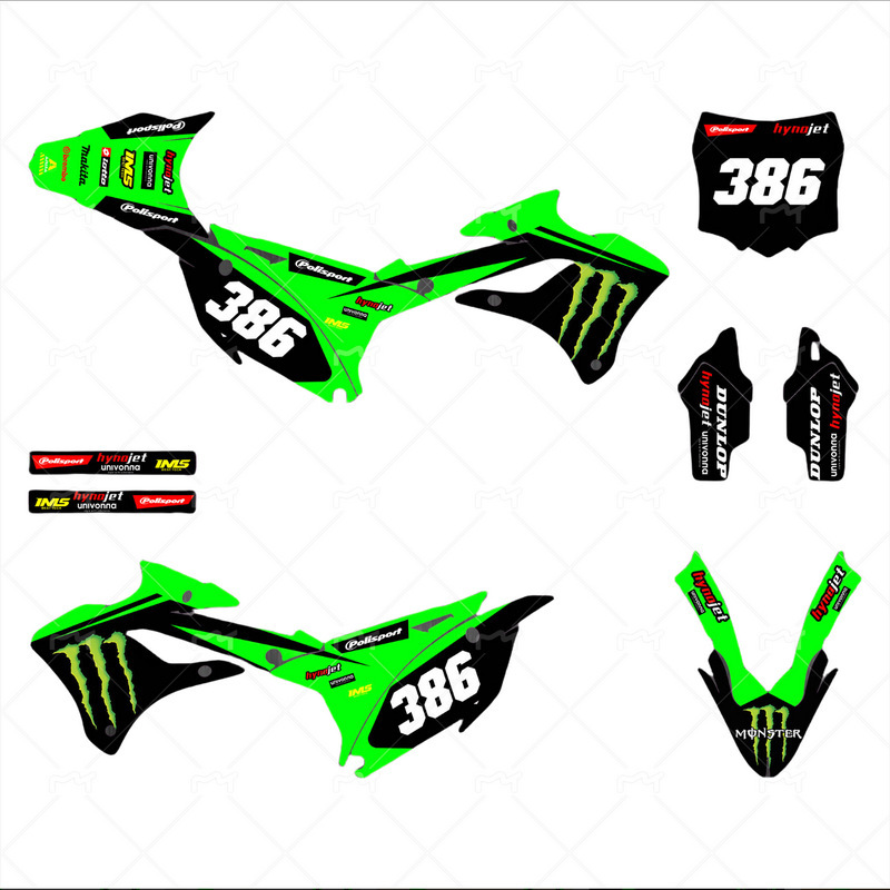 オフロードバイクステッカー カワサキ 22-24 KX85 対応 車用ステッカー フィルム デカール RK|undefined