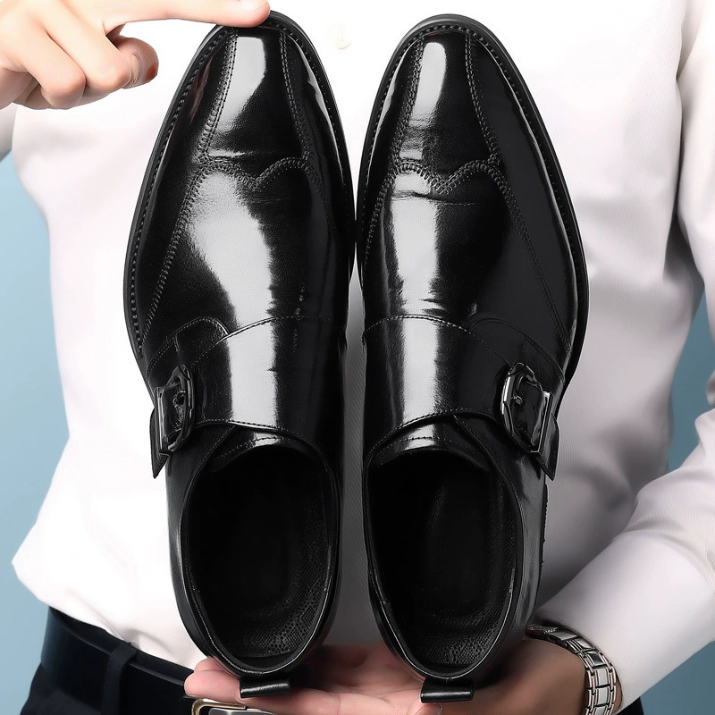 Мужские повседневные кожаные ботинки Melden, пряжка monk strap с вышивкой, размеры 38–48
