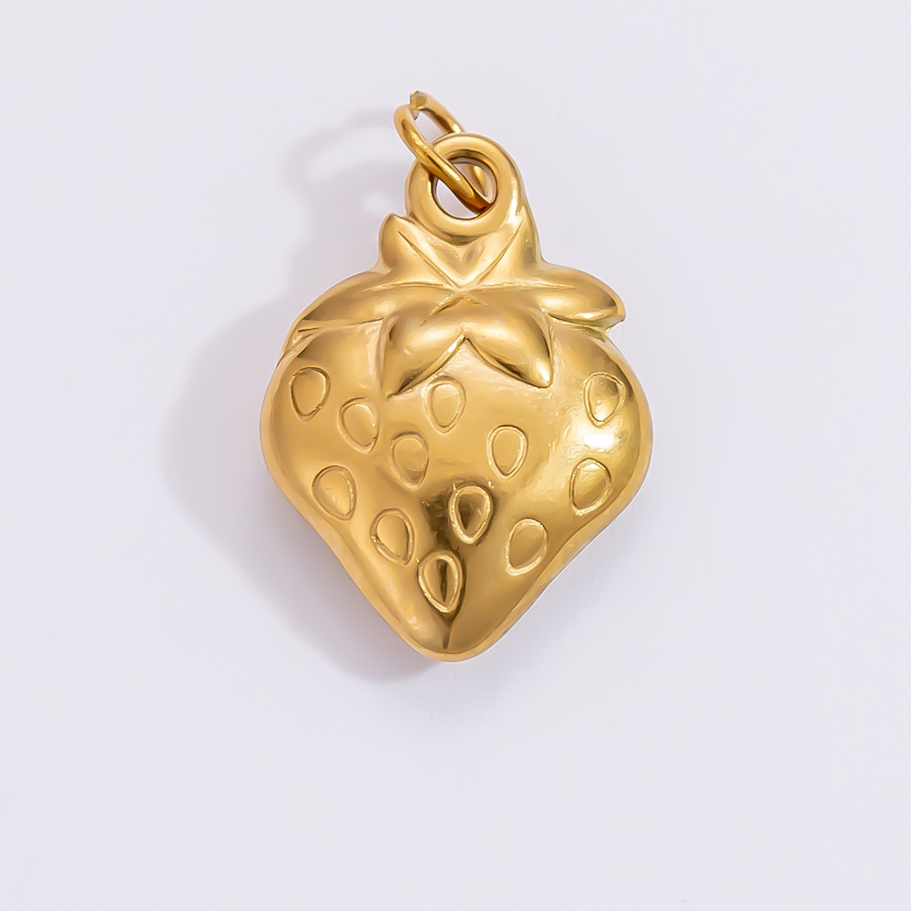 1 Piece Set 4.29*24.15mm 304 Stainless Steel Zircon PVD Coated Real Gold Plated Heart Shape Flower Butterfly Polished Pendant DIY Jewelry Accessories display picture 34