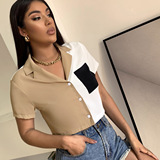 (Трансграничная торговля), сексуальная короткая рубашка, европейский стиль