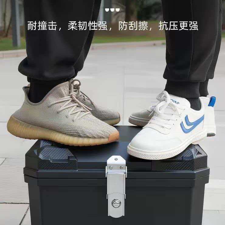 Electric vehicle trunk can hold helmets, universal motorcycle tail box, large capacity motorcycle rear tail box, electric vehicle tail box