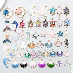 50種類のカラー滴油合金海洋動物シリーズペンダントdiyブレスレットネックレスアクセサリー